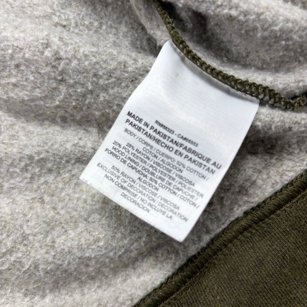 Nike Women's 2X Olive Green Funnel Neck Zip Front Hoodie Lounge Athleisure - Picture 4 of 6